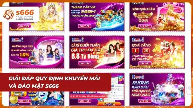 Câu Hỏi Thường Gặp Về S666 - Giải Đáp Chi Tiết Từ A-Z 4 Quy định về khuyến mãi và chính sách bảo mật