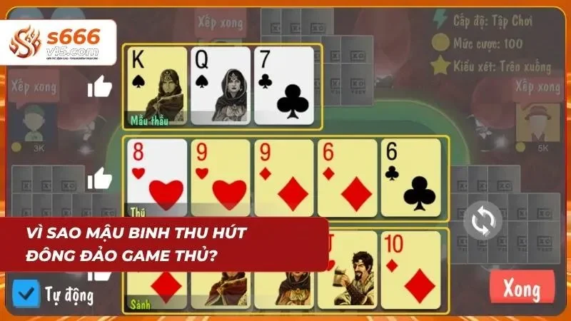 Mậu Binh S666 | Game Bài Trí Tuệ Đổi Thưởng Hấp Dẫn 2026 8 Sức hút từ những màn đấu trí cân não đem lại sự phấn khích