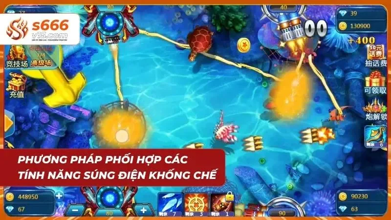 Mẹo Chơi Bắn Cá – Bí Quyết Săn Thưởng Hiệu Quả Từ Cao Thủ 9 Tận dụng kỹ năng súng điện khống chế làm chậm tốc độ bơi để tạo cơ hội tập trung bắn