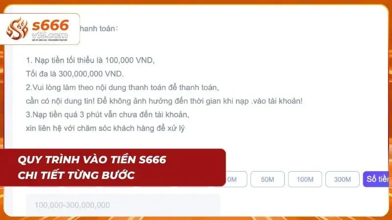 Nạp Tiền S666 - Hướng Dẫn Nạp Xu Nhanh Chóng Và An Toàn 4 Tìm hiểu quy trình nạp tiền s666 qua từng bước