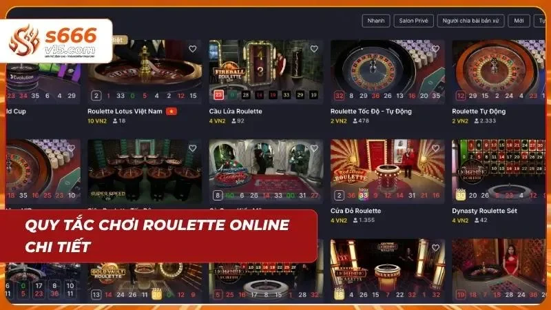 Roulette Online S666 – Trải Nghiệm Vòng Quay Casino Đỉnh Cao 2 Thể lệ rõ ràng giúp người chơi dễ dàng làm chủ mọi tình huống cược